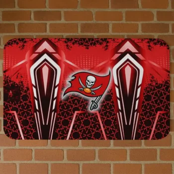Tampa Bay Buccaneers Graphic Stripes Red Doormat