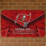 Tampa Bay Buccaneers Layered Lines Red Doormat