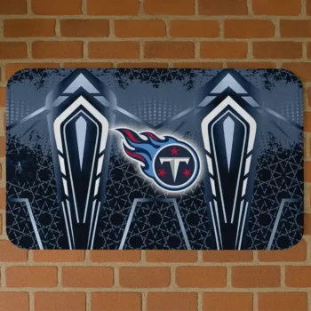 Tennessee Titans Graphic Stripes Navy Doormat