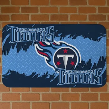 Tennessee Titans Plate Rip Navy Doormat