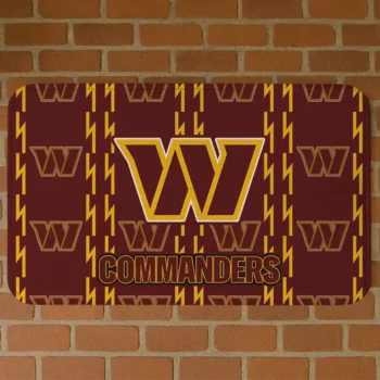 Washington Commanders Bolt Row Burgundy Doormat