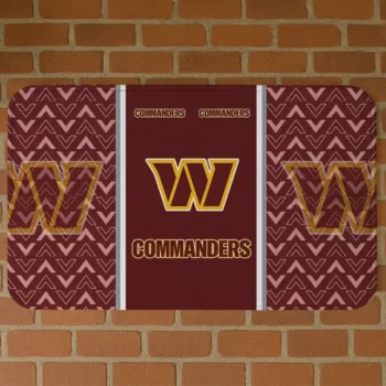 Washington Commanders Chevron Stack Burgundy Doormat