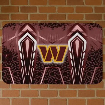 Washington Commanders Graphic Stripes Burgundy Doormat