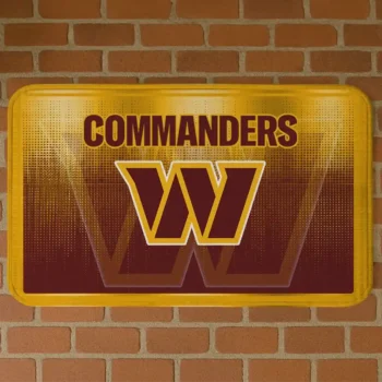 Washington Commanders Pixel Blur Burgundy Doormat
