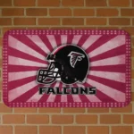 Red Helmet Centerpiece Atlanta Falcons Doormat - Non-Slip Fan Mat