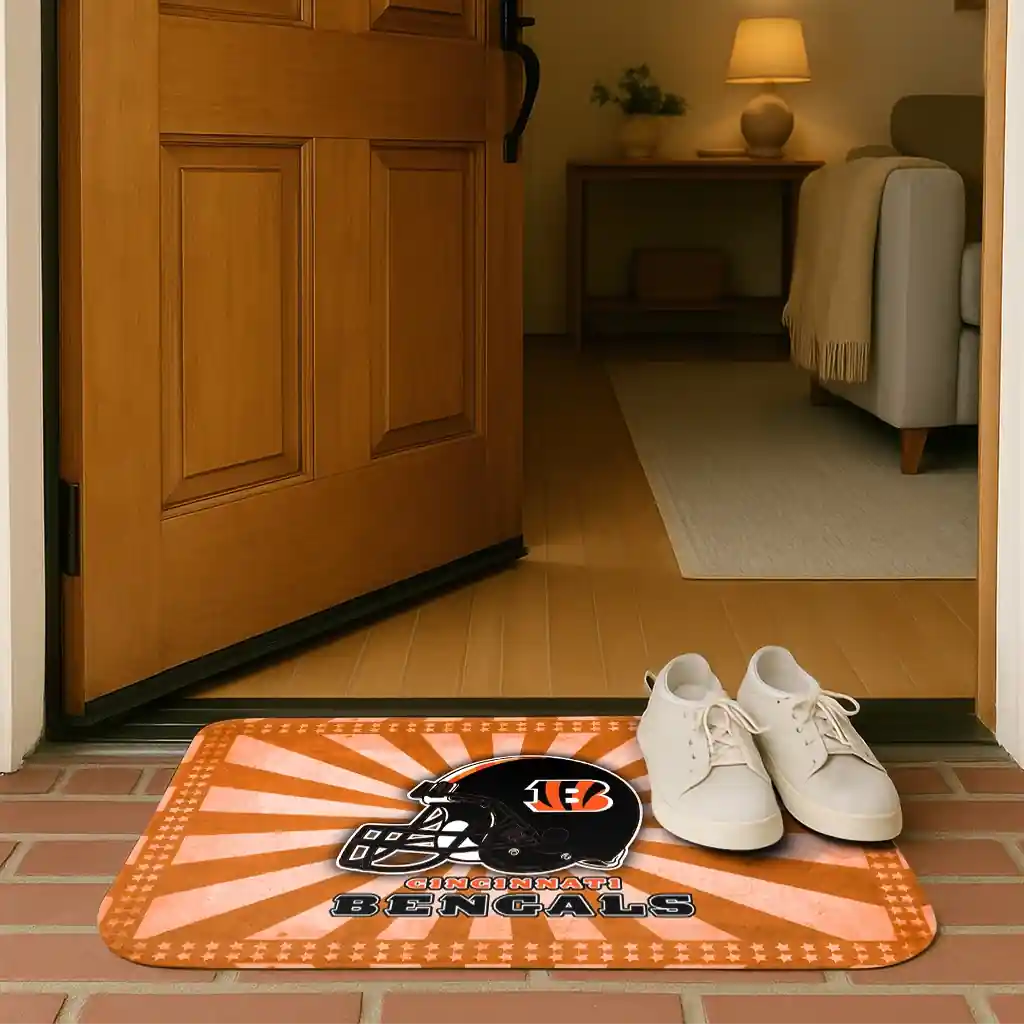 cincinnati-bengals-helmet-centerpiece-orange-doormat-fashion-forward.webp