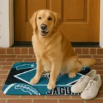 custom-jacksonville-jaguars-football-crest-teal-black-doormat-best-selling.webp