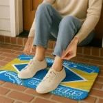 custom-los-angeles-chargers-football-crest-blue-black-doormat-best-selling.webp