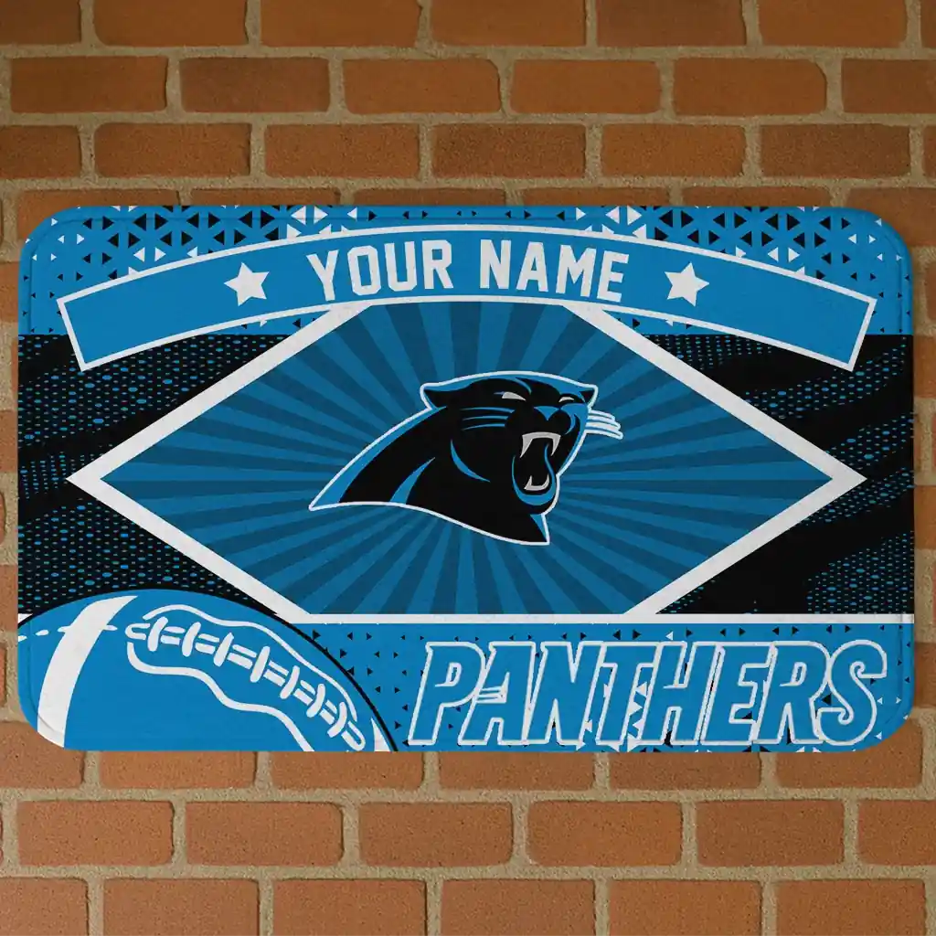 customized-carolina-panthers-football-crest-blue-black-doormat-best-selling.webp customized carolina panthers football crest blue black doormat best selling