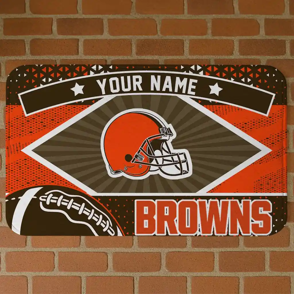customized-cleveland-browns-football-crest-brown-black-doormat-best-selling.webp customized cleveland browns football crest brown black doormat best selling