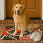 customized-cleveland-browns-football-crest-brown-black-doormat-best-selling.webp