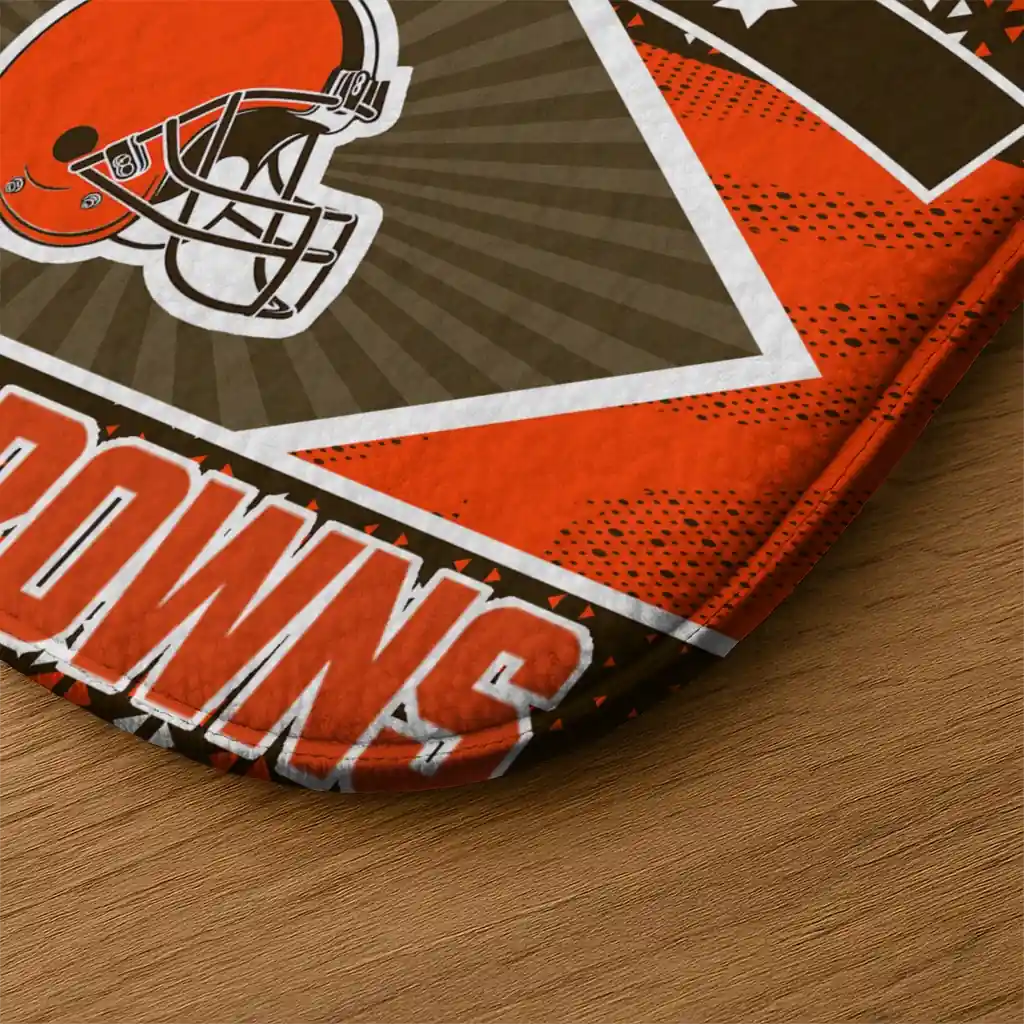 customized-cleveland-browns-football-crest-brown-black-doormat-latest-model.webp