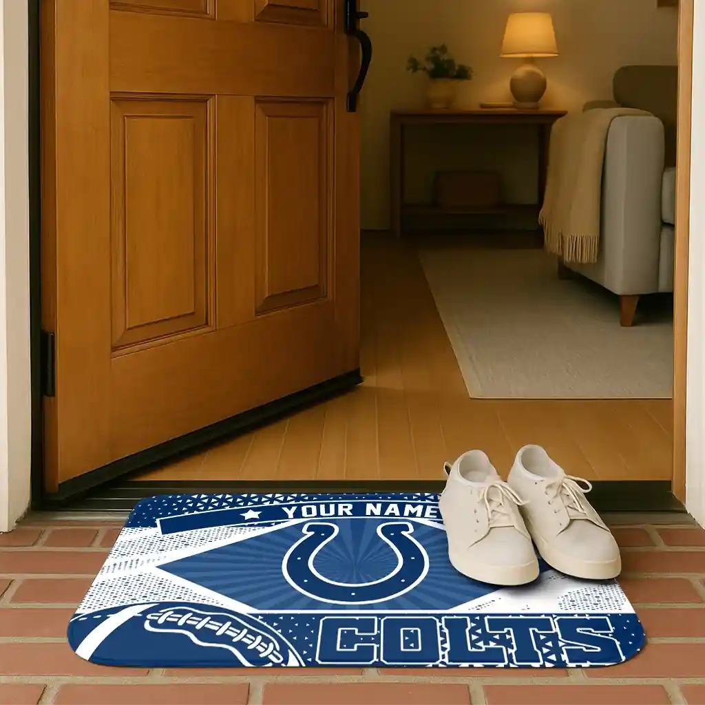 customized-indianapolis-colts-football-crest-blue-black-doormat-fashion-forward.webp