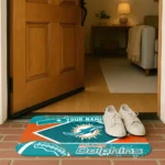 customized-miami-dolphins-football-crest-aqua-black-doormat-best-selling.webp