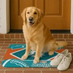 customized-miami-dolphins-football-crest-aqua-black-doormat-best-selling.webp