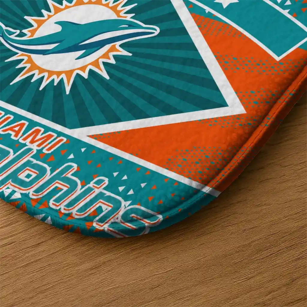 customized-miami-dolphins-football-crest-aqua-black-doormat-latest-model.webp