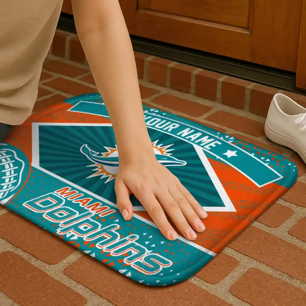 customized-miami-dolphins-football-crest-aqua-black-doormat-premium-grade.webp