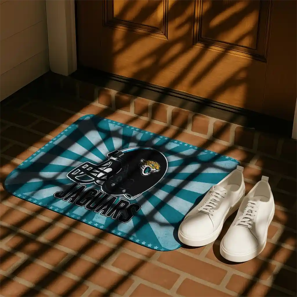 jacksonville-jaguars-helmet-centerpiece-teal-doormat-trendy.webp