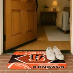 personalized-cincinnati-bengals-football-crest-orange-black-doormat-best-selling.webp