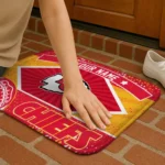 personalized-kansas-city-chiefs-football-crest-red-black-doormat-best-selling.webp