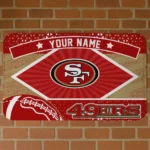personalized-san-francisco-49ers-football-crest-red-black-doormat-best-selling.webp