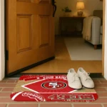 personalized-san-francisco-49ers-football-crest-red-black-doormat-best-selling.webp