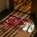 personalized-san-francisco-49ers-football-crest-red-black-doormat-best-selling.webp