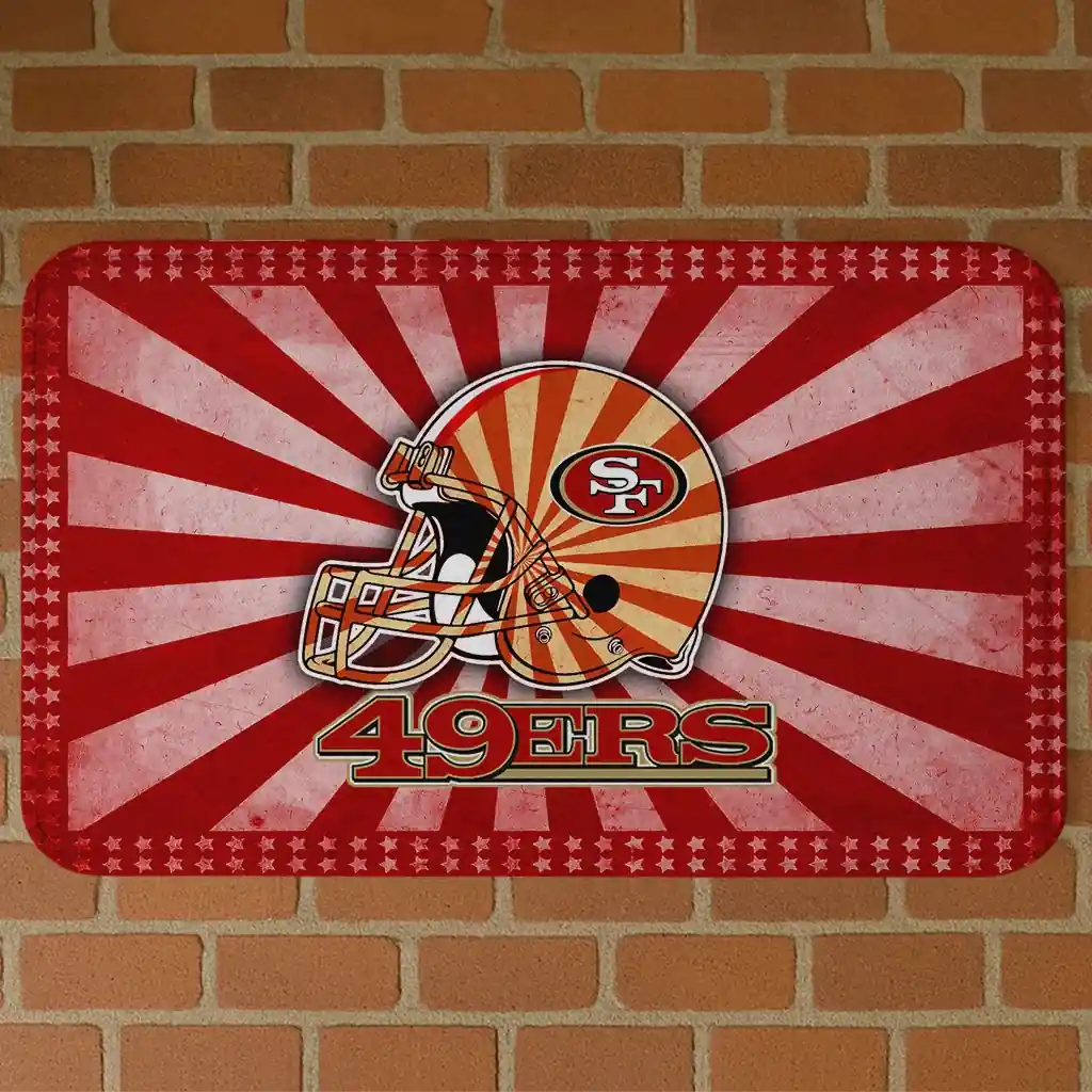 san-francisco-49ers-helmet-centerpiece-red-doormat-best-selling.webp san francisco 49ers helmet centerpiece red doormat best selling