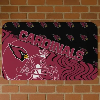 Red Football Pride Arizona Cardinals Doormat - Non-Slip Fan Mat