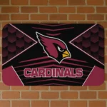 Black/Red Techno Camo Arizona Cardinals Doormat - Non-Slip Fan Mat