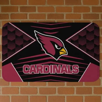 Black/Red Techno Camo Arizona Cardinals Doormat - Non-Slip Fan Mat