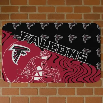 Red Football Pride Atlanta Falcons Doormat - Non-Slip Fan Mat