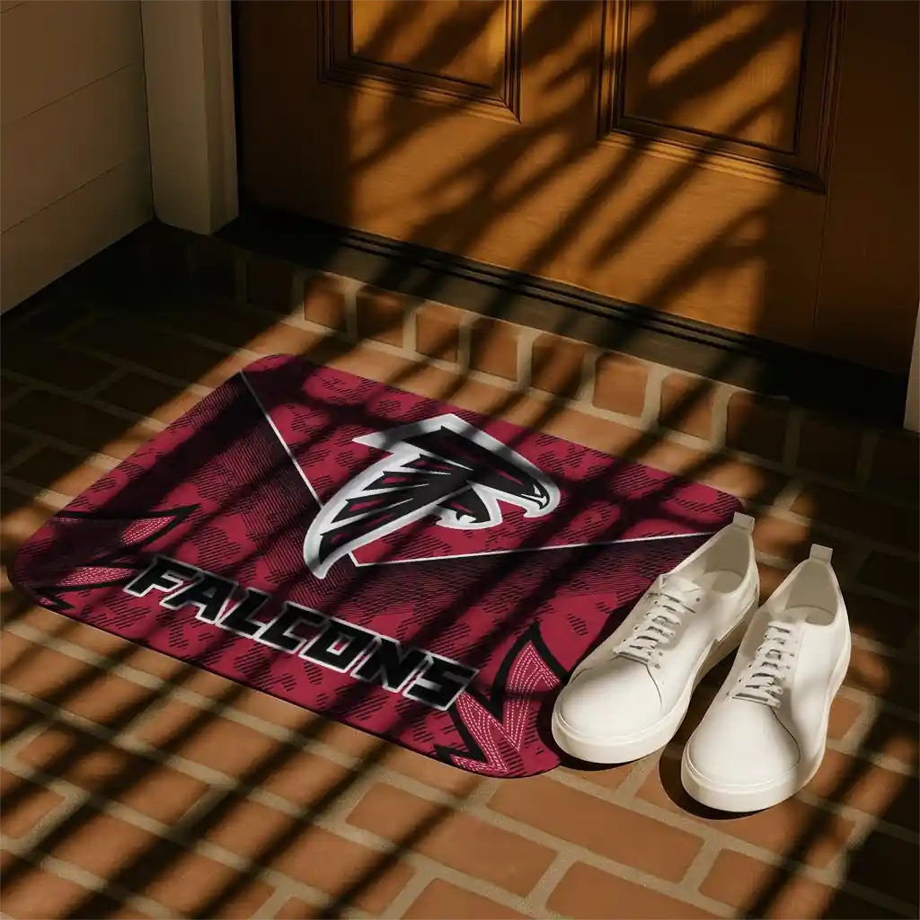 atlanta-falcons-layered-lines-red-doormat-trendy.webp