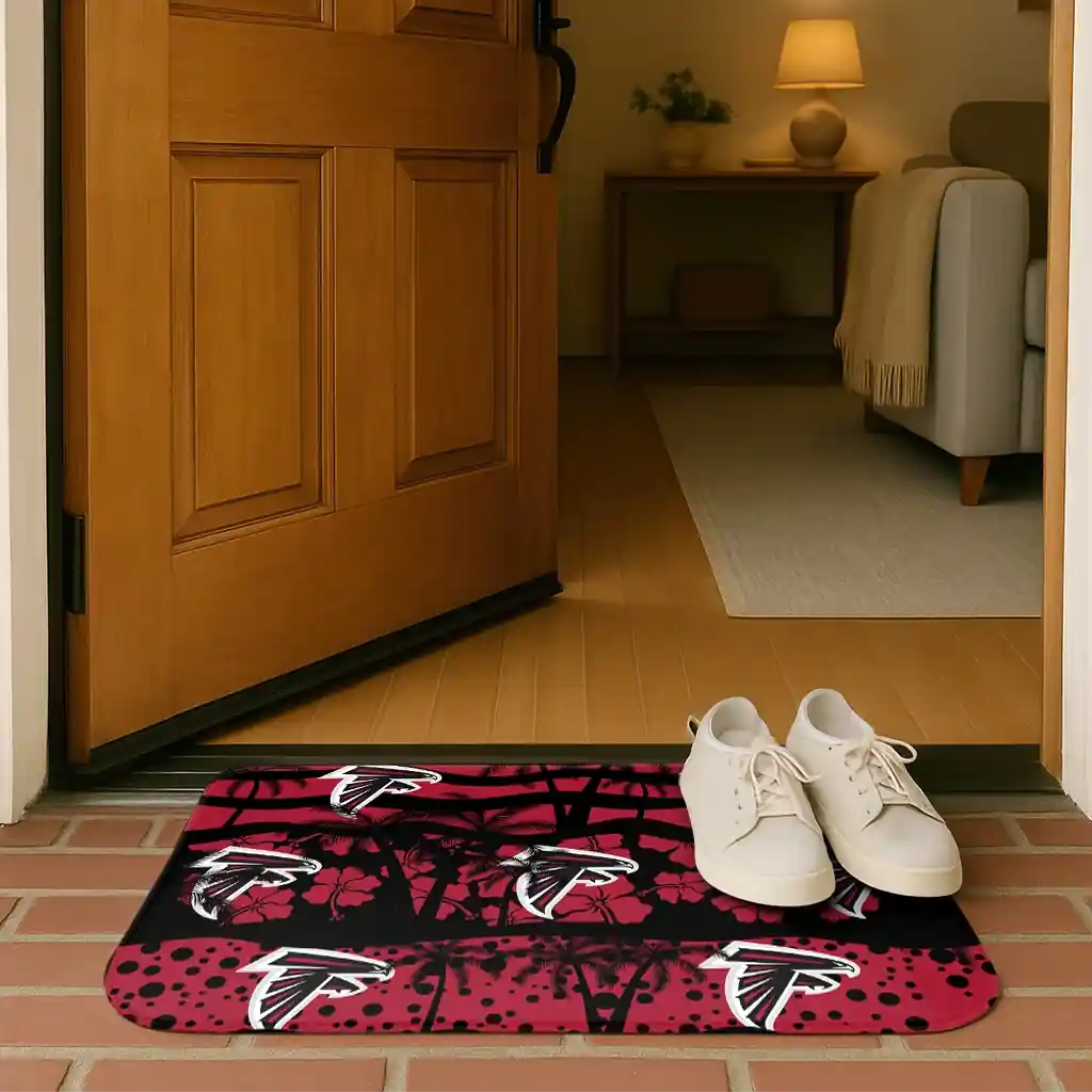 atlanta-falcons-palm-silhouette-red-black-doormat-fashion-forward.webp