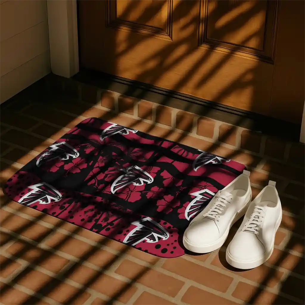 atlanta-falcons-palm-silhouette-red-black-doormat-trendy.webp