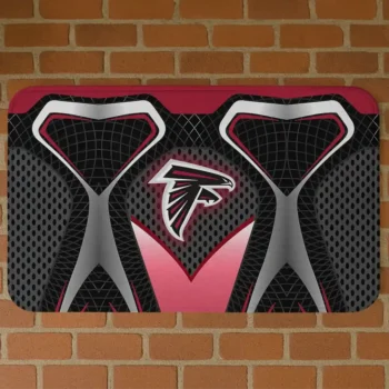 Black Torso Pattern Atlanta Falcons Doormat - Non-Slip Fan Mat
