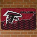 Black/Red Tribal Detailing Atlanta Falcons Doormat - Non-Slip Fan Mat