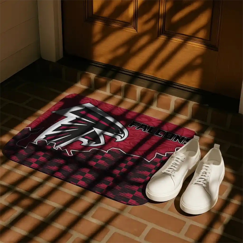 atlanta-falcons-tribal-detailing-red-black-doormat-trendy.webp