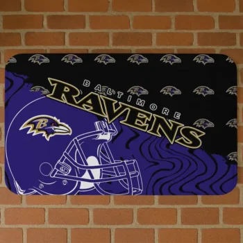Purple Football Pride Baltimore Ravens Doormat - Non-Slip Fan Mat