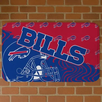 Blue Football Pride Buffalo Bills Doormat - Non-Slip Fan Mat