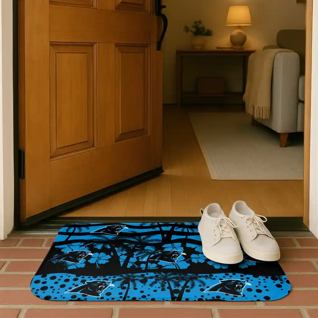 carolina-panthers-palm-silhouette-blue-black-doormat-fashion-forward.webp
