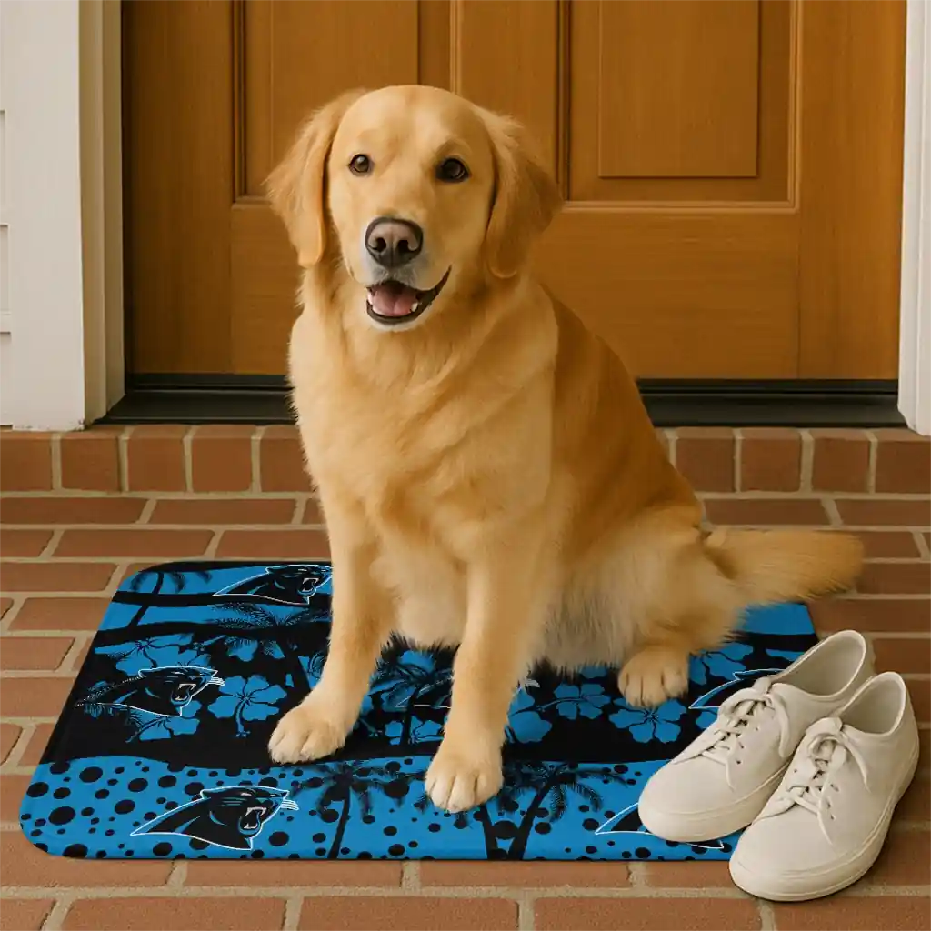 carolina-panthers-palm-silhouette-blue-black-doormat-high-quality.webp