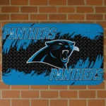 Blue Plate Rip Carolina Panthers Doormat - Non-Slip Fan Mat
