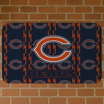 Blue Bolt Row Chicago Bears Doormat - Non-Slip Fan Mat