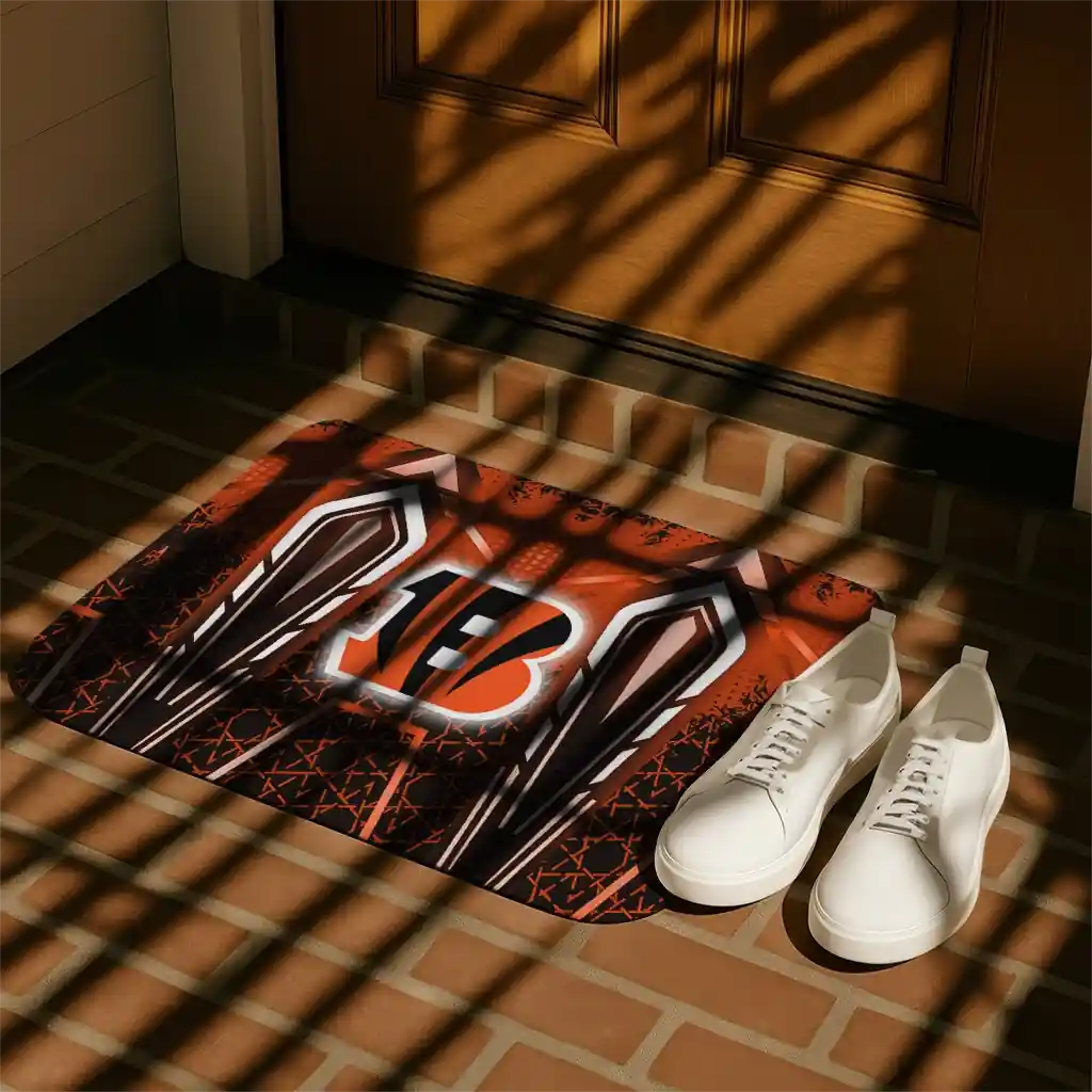 cincinnati-bengals-graphic-stripes-orange-doormat-trendy.webp