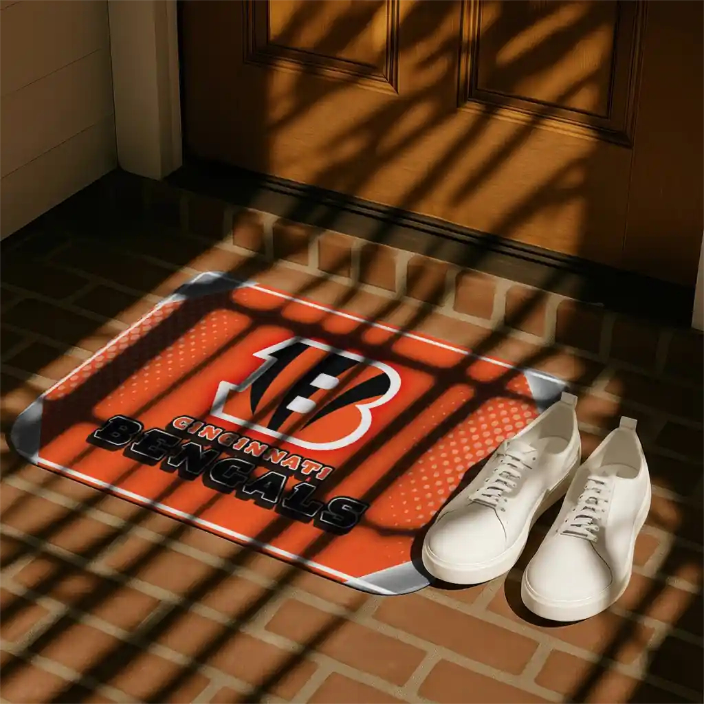 cincinnati-bengals-silver-halftone-orange-doormat-trendy.webp