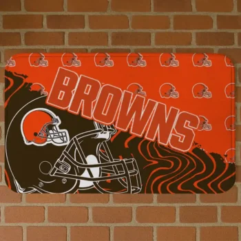 Brown Football Pride Cleveland Browns Doormat - Non-Slip Fan Mat