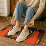 cleveland-browns-hexagon-oval-brown-doormat-best-selling.webp