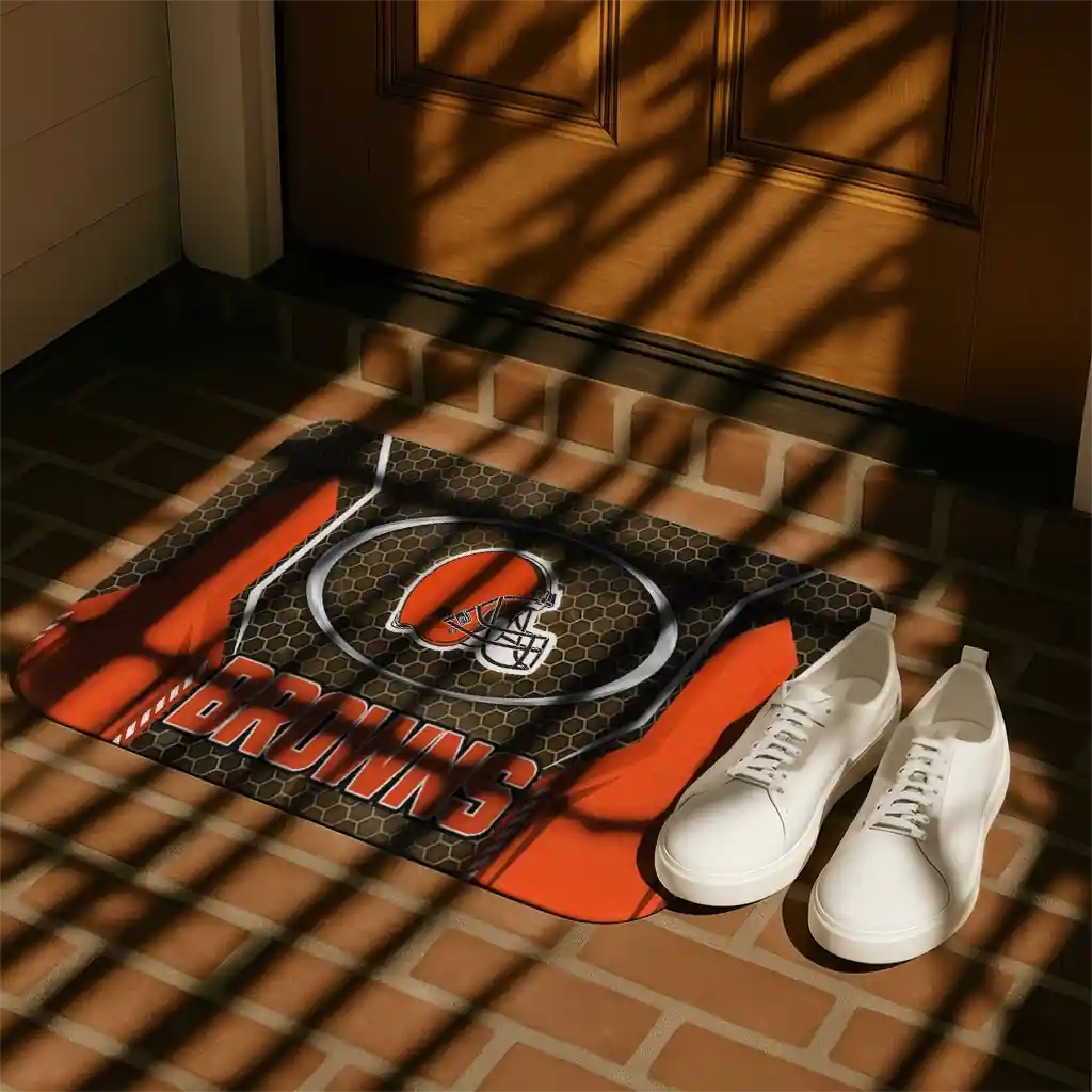 cleveland-browns-hexagon-oval-brown-doormat-trendy.webp