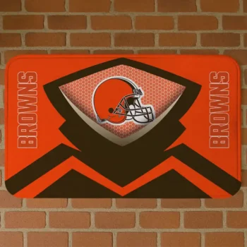 Brown Ninja Mesh Cleveland Browns Doormat - Non-Slip Fan Mat